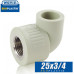 Угол с внутренней резьбой Wavin D25x3/4"